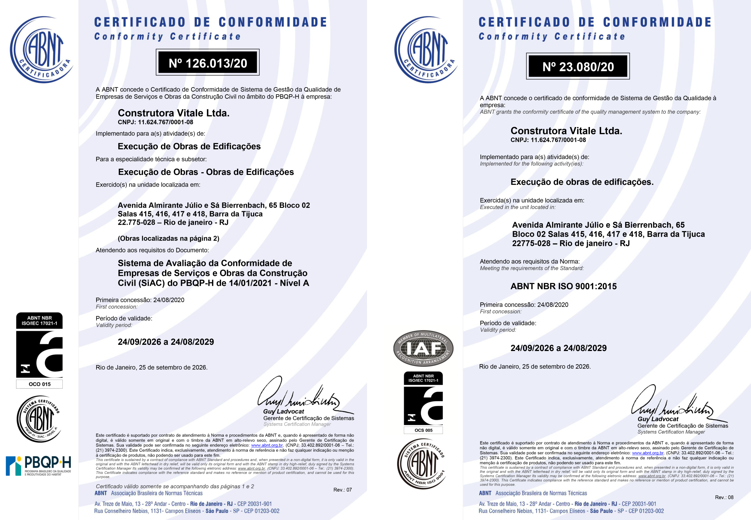certificado-construtora-vitale-empreendimentos